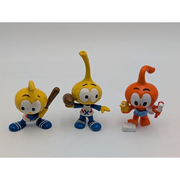 Wallace Berrie Snorks Figure Lot of 3 Baseball Football Bathtime - Picture 1 of 10